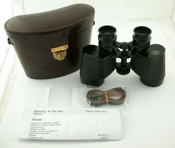 Carl ZEISS 8x50B 8x50 B premium binoculars TOP + case Germany