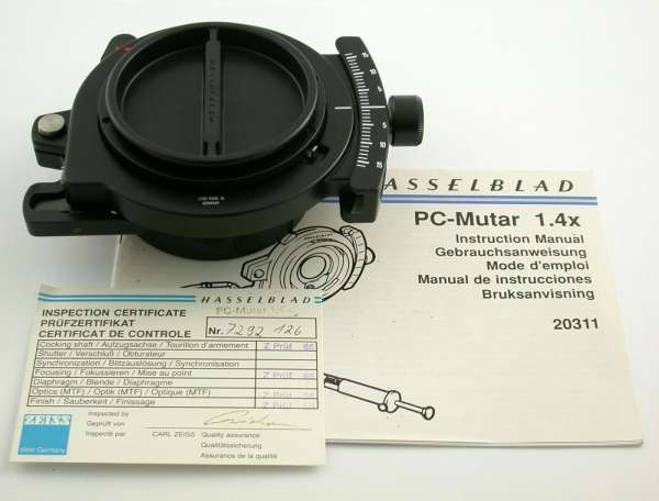 HASSELBLAD PC-Mutar 1.4x shift converter V-System 500C/M 503 mint
