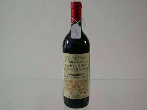 Wein Rotwein 1988 Geburtstag Chateau Martinens Margaux
