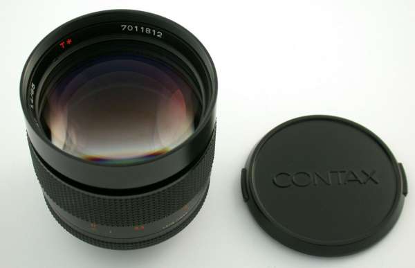 ZEISS Contax Planar T* 1,4/85 85mm F1,4 MMG prime lens fastest aperture mint top