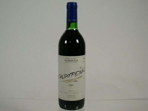 Wein Rotwein 1996 Geburtstag Caldopenas Valdepenas Spain