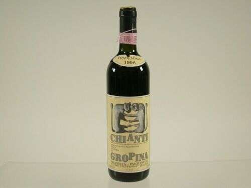Red Wine 1998 Chianti Gropina Italy