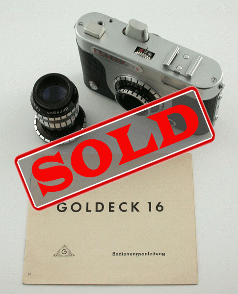 GOLDAMMER Goldeck 16 model 1 (81) Enna 2,8/20 Ennagon 2,8/50 sub miniature TOP