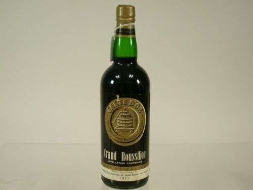 Red Wine 1971 Grand Roussillon Carte D'OR