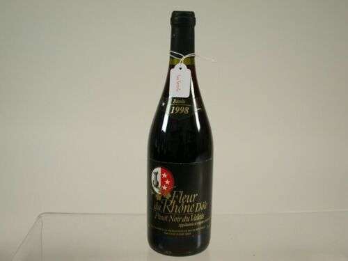 Red Wine 1998 Fleur Rhone Dole Pinot Noir Valais France