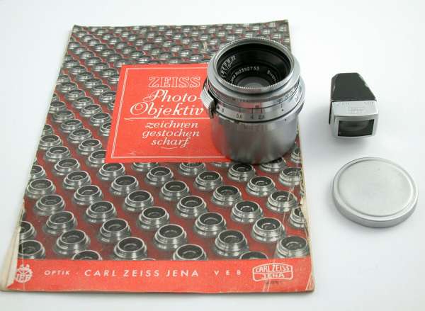 Carl ZEISS Jena Biogon 2,8/3,5 2,8/35 35mm F2,8 Contax 1938 rangefinder top