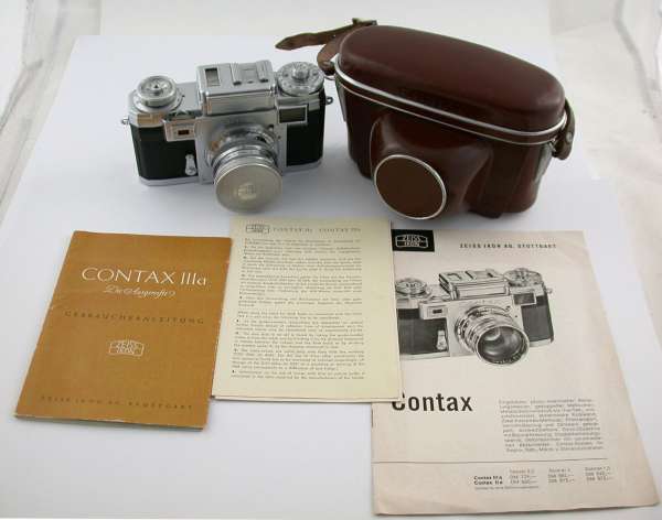 ZEISS IKON Contax IIIa + Tessar rigid starr 3,5/50 50mm F3,5 1954 rangefinder