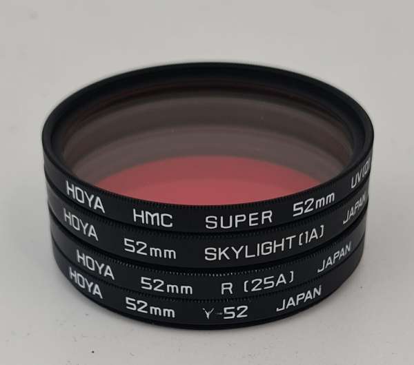 HOYA UV Skylight Red Yellow Filter E52 52 52mm