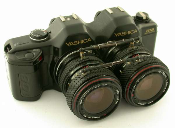 YASHICA 108 RBT Stereo spatial imaging technique analog 35mm camera top + clean