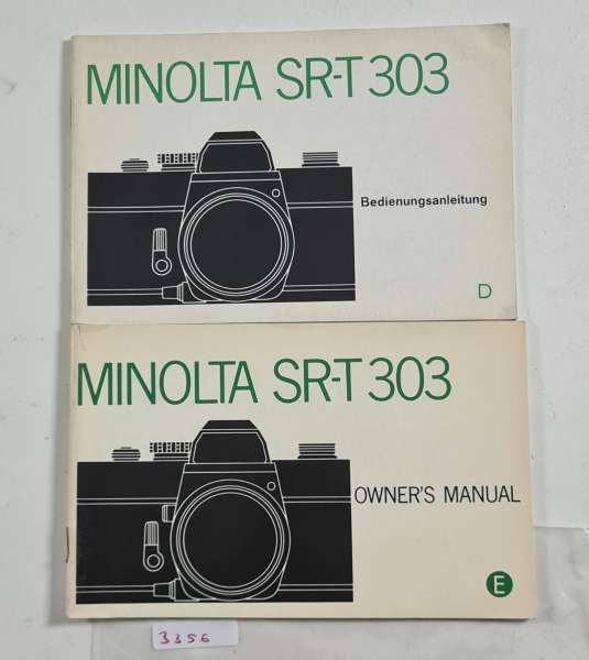 MINOLTA SR-T 303 manual Instructions