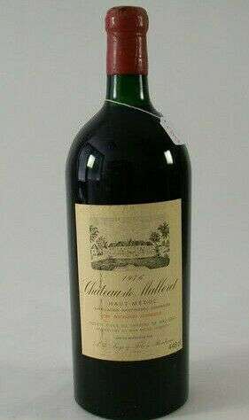 Red Wine 1976 Birthday Chateau De Malleret