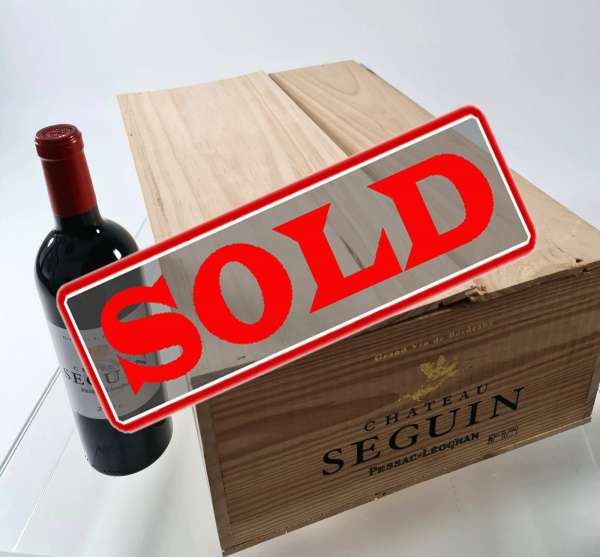 12x Chateau SEGUIN 2016 red wine wood box