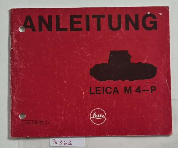 LEICA LEITZ M4-P Gebrauchs Bedienungs-Anleitung