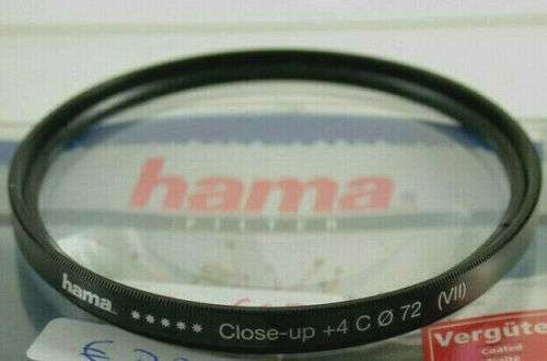 Original HAMA +4 Nahlinse Close-up Lens Filter E72 72 72mm