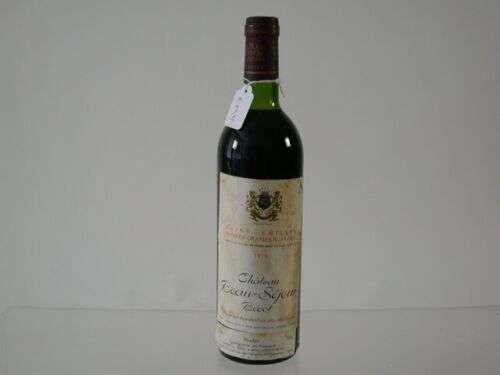 Wein Rotwein 1979 Chateau Beau Sejour Premier Grand Cru Classe