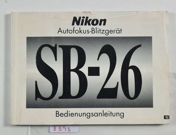 NIKON SB-26 Blitz Bedienungs-Anleitung German
