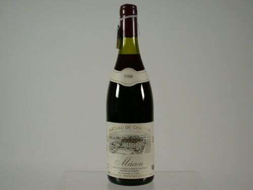 Wein Rotwein Red Wine 1988 Birthday Geburtstag Chateau De Chazoux Macon
