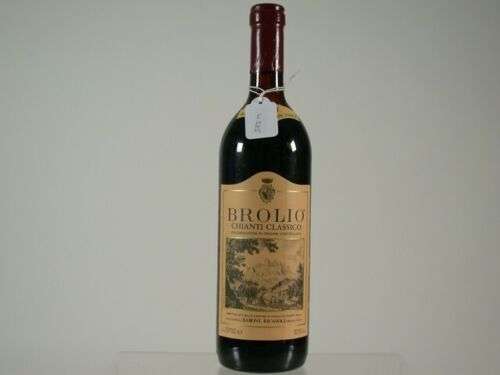 Wein Rotwein 1983 Geburtstag Brolio Chianti Classico