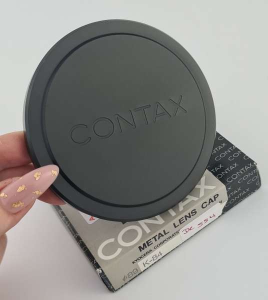 Contax K-84 Metal Lens Cap E89 89 89mm Japan like new