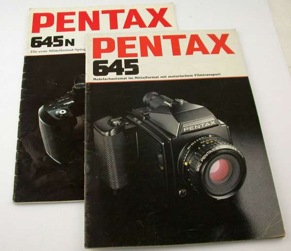 Lot leaflet pentax 645n 645 medium format slr camera