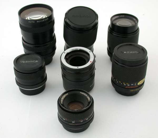 lot CONTAX Yashica Y/C mount lens-AS IS- read