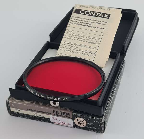 CONTAX Red Filter E86 86 86mm new