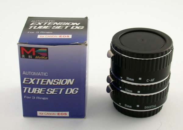 MEIKE Canon EF EOS extension tube set DG like new