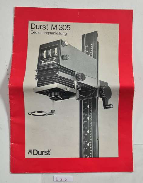 DURST M-305 Instructions Manual