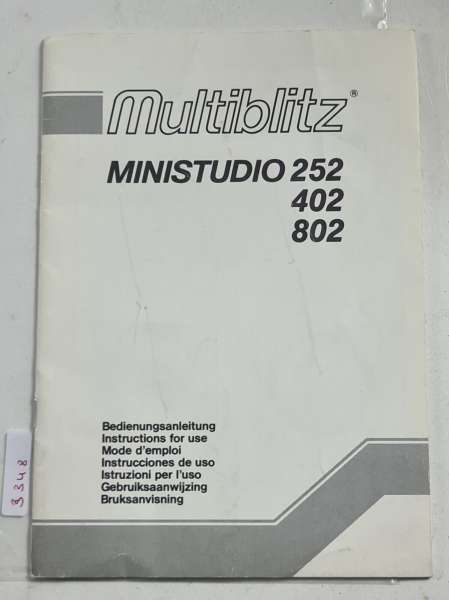 MULTIBLITZ Ministudio 252 402 Gebrauchs Bedienungs-Anleitung