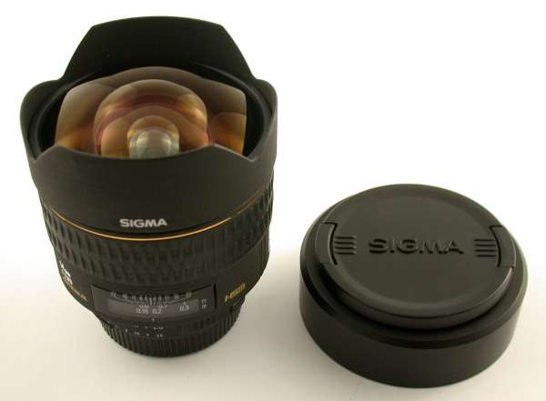 SIGMA Nikon HSM Aspherical AF-D 2,8/14 14mm F2,8 analog + digital FX top