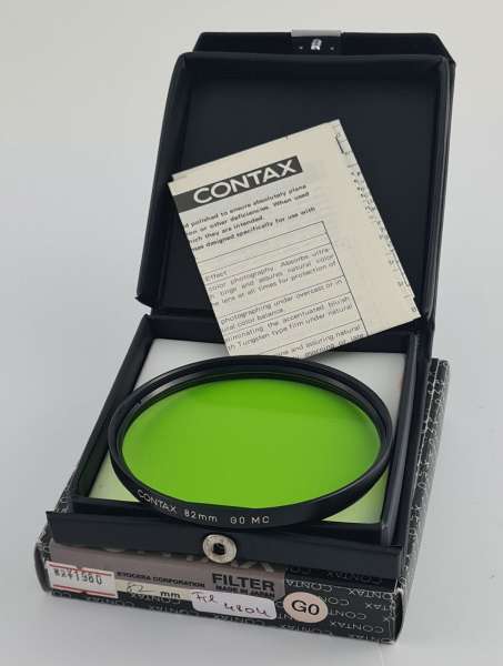 CONTAX Green Filter E82 82 82mm Japan new