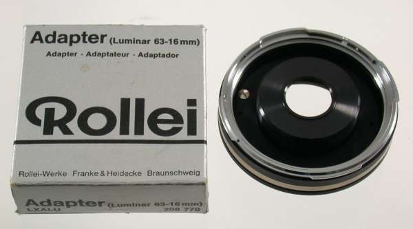 Rollei Luminar-Adapter Photar Lupen SL66 X SE 6x6 Rolleiflex 208770