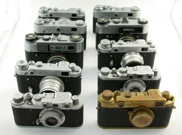 LOT Kamera FED Leica-Kopie LTM M39 Entfernungsmesser Analog Sammlung