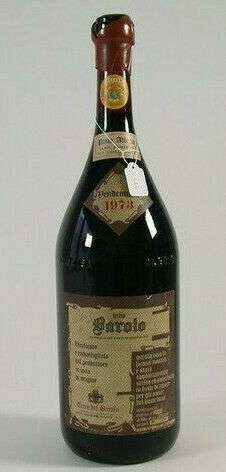 Wein Rotwein 1973 Barolo Pinta Albeisa 3,78Liter Italien