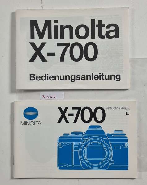 MINOLTA X-700 manual Instructions