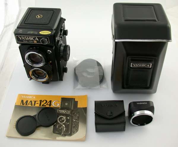 YASHICA Mat 124G 6x6 TLR Kamera komplett top + generalüberholt 1,5 Volt