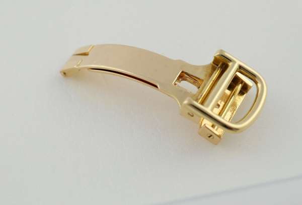 CARTIER gold 750 clasp closure 14mm ladies watch top